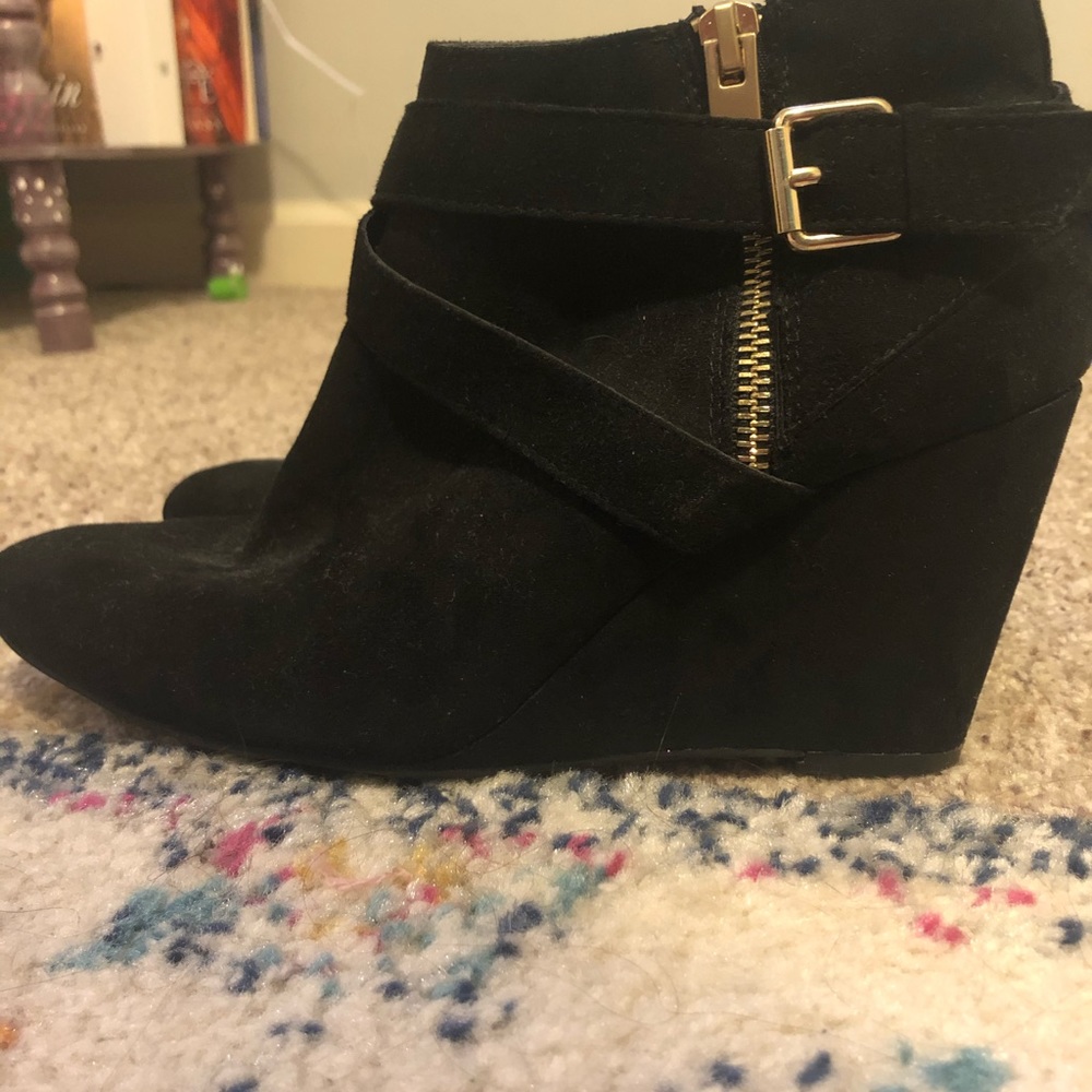 Black and Gold Booties